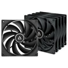 Arctic F14 Value Pack (Black) - F14 Case Fan - 140mm case fan low noise - Pack of 5pcs