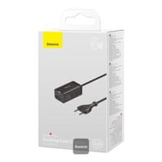 Baseus rychlonabíječka do sítě GaN3 Pro, 2x USB-C, 2x USB 65W černá