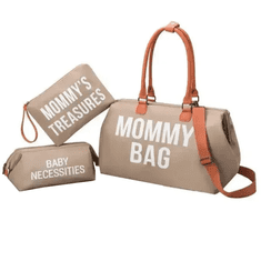 MXM Mommy bag - Hnědá, set 3ks