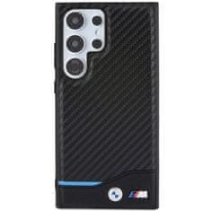 Bmw obal na Samsung Galaxy S24 ULTRA Black Leather Carbon