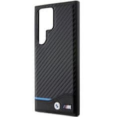 Bmw obal na Samsung Galaxy S24 ULTRA Black Leather Carbon