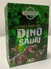 Kniha a výukové karty - Dinosauři kniha + hrací karty