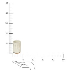 Intesi Kelímek na zubní kartáčky Côme s mramorovým efektem, béžový