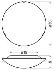 Intesi Stropní svítidlo Circle 30 1x10W LED 6500K