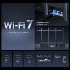 WiFi router TP-Link MERCUSYS MR27BE BE3600 WiFi 7, 1x 2.5GLAN, 2x GLAN, 1x 2.5GWAN, 2,4/5GHz