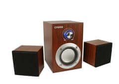 Crono CS-2106H - reproduktory 2.1, 10 W, hnědá