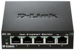 D-Link DES-105/E 5-port 10/100 Metal Housing Desktop Switch