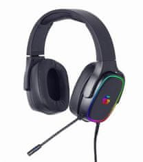 Gembird Sluchátka s mik GHS-SANPO-S300, gaming, USB 7.1, RGB LED