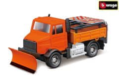 BBurago 1:43 servisné vozidlá Road Security with Snow Plough and Signal Board