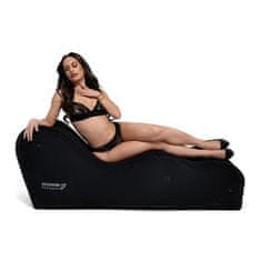 Easytoys Bedroom Fantasies The Lounger Inflatable Bench (Black), nafukovací lehátko s kroužky na pouta