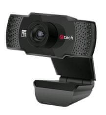 C-Tech Webkamera CAM-11FHD, 1080P, mikrofon, černá