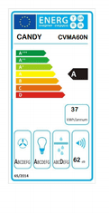 Candy Komínový odsavač par CVMA60N