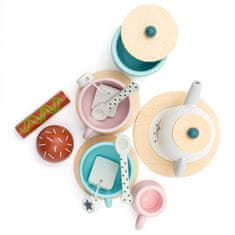 Dětský dřevěný čajový set Montessori Baby Mix