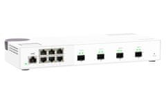 Qnap řízený switch QSW-M2106-4S (6x 2,5GbE RJ45 a 4x 10GbE SFP+)