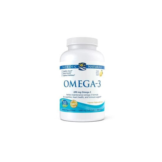 Nordic Naturals Doplňky stravy NORDIC NATURALS Omega-3, Lemon (180 tobolek) 3939