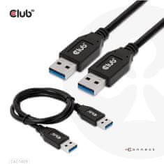 Club 3D Kabel USB 3.2 Gen2 Type-A, 3A M/M, 50 cm (CAC-1409)