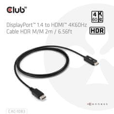 Club 3D Adaptér aktivní DisplayPort 1.4 na HDMI HDR (M/M), 2m (CAC-1083)