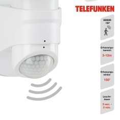 BRILONER BRILONER TELEFUNKEN LED venkovní svítidlo 25,8 cm 2x10W 1000lm bílé TF 304606TF