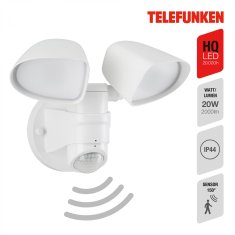 BRILONER BRILONER TELEFUNKEN LED venkovní svítidlo 25,8 cm 2x10W 1000lm bílé TF 304606TF