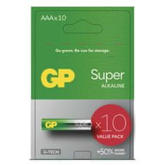 GP Alkalická baterie GP Super AAA (LR03), 10 ks