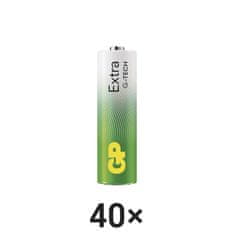 GP Alkalická baterie GP Extra AA (LR6), 40 ks