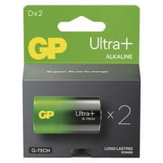 GP Alkalická baterie GP Ultra Plus D (LR20), 2 ks