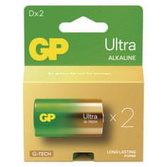 GP Alkalická baterie GP Ultra D (LR20), 2 ks