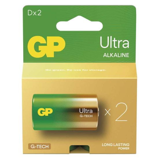 GP Alkalická baterie GP Ultra D (LR20), 2 ks