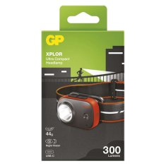 GP LED nabíjecí čelovka GP Xplor PHR16, 300 lm