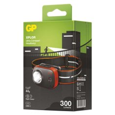 GP LED nabíjecí čelovka GP Xplor PHR16, 300 lm