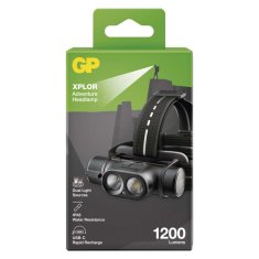 GP CREE LED nabíjecí čelovka GP Xplor PHR19, 1200 lm