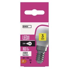 Emos LED žárovka do ledničky Classic ST26 / E14 / 1,8 W (17 W) / 160 lm / neutrální bílá