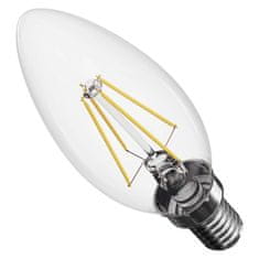 Emos LED žárovka Filament svíčka / E14 / 3,4 W (40 W) / 470 lm / neutrální bílá