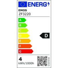 Emos LED žárovka Filament svíčka / E14 / 3,4 W (40 W) / 470 lm / teplá bílá