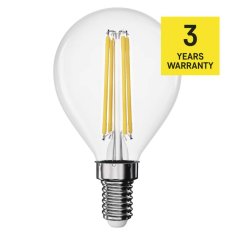 Emos LED žárovka Filament Mini Globe / E14 / 3,4 W (40 W) / 470 lm / neutrální bílá