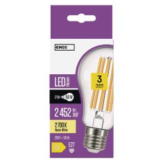 Emos LED žárovka Filament A70 / E27 / 17 W (150 W) / 2 452 lm / teplá bílá