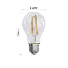 Emos LED žárovka Filament A60 / E27 / 8,5 W (75 W) / 1 055 lm / teplá bílá / stmívatelná