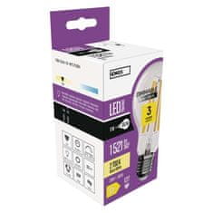 Emos LED žárovka Filament A60 / E27 / 11W (100W) / 1521 lm / teplá bílá