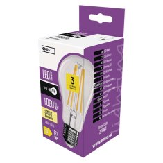 Emos LED žárovka Filament A60 / E27 / 7,8W (75W) / 1060 lm / teplá bílá