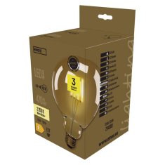 Emos LED žárovka Vintage G125 / E27 / 4 W (40 W) / 470 lm / teplá bílá