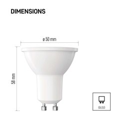 Emos LED žárovka Classic MR16 / GU10 / 5,8 W (75 W) / 565 lm / neutrální bílá