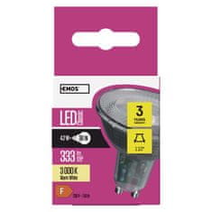 Emos LED žárovka Classic MR16 / GU10 / 4,2 W (36 W) / 333 lm / teplá bílá