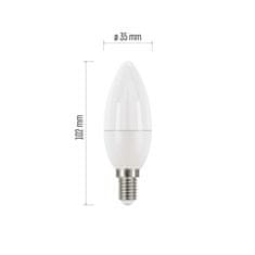 Emos LED žárovka Classic svíčka / E14 / 5 W (40 W) / 470 lm / studená bílá