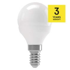 Emos LED žárovka Classic Mini Globe / E14 / 4,1 W (32 W) / 350 lm / neutrální bílá