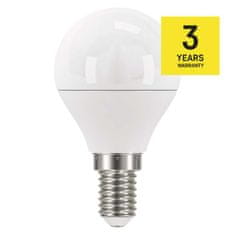 Emos LED žárovka Classic Mini Globe / E14 / 5 W (40 W) / 470 lm / teplá bílá