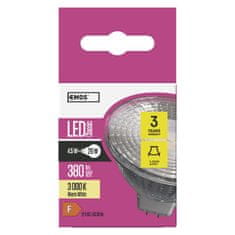 Emos LED žárovka Classic MR16 / GU5,3 / 4,5 W (28 W) / 380 lm / teplá bílá