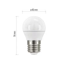 Emos LED žárovka Classic Mini Globe / E27 / 5 W (40 W) / 470 lm / studená bílá