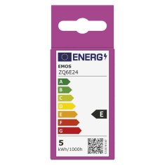 Emos LED žárovka Classic Mini Globe / E27 / 4,2 W (40 W) / 470 lm / studená bílá