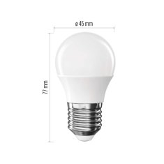 Emos LED žárovka Classic Mini Globe / E27 / 2,5 W (32 W) / 350 lm / teplá bílá