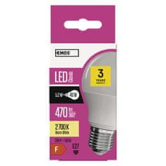 Emos LED žárovka Classic A60 / E27 / 5,2 W (40 W) / 470 lm / teplá bílá